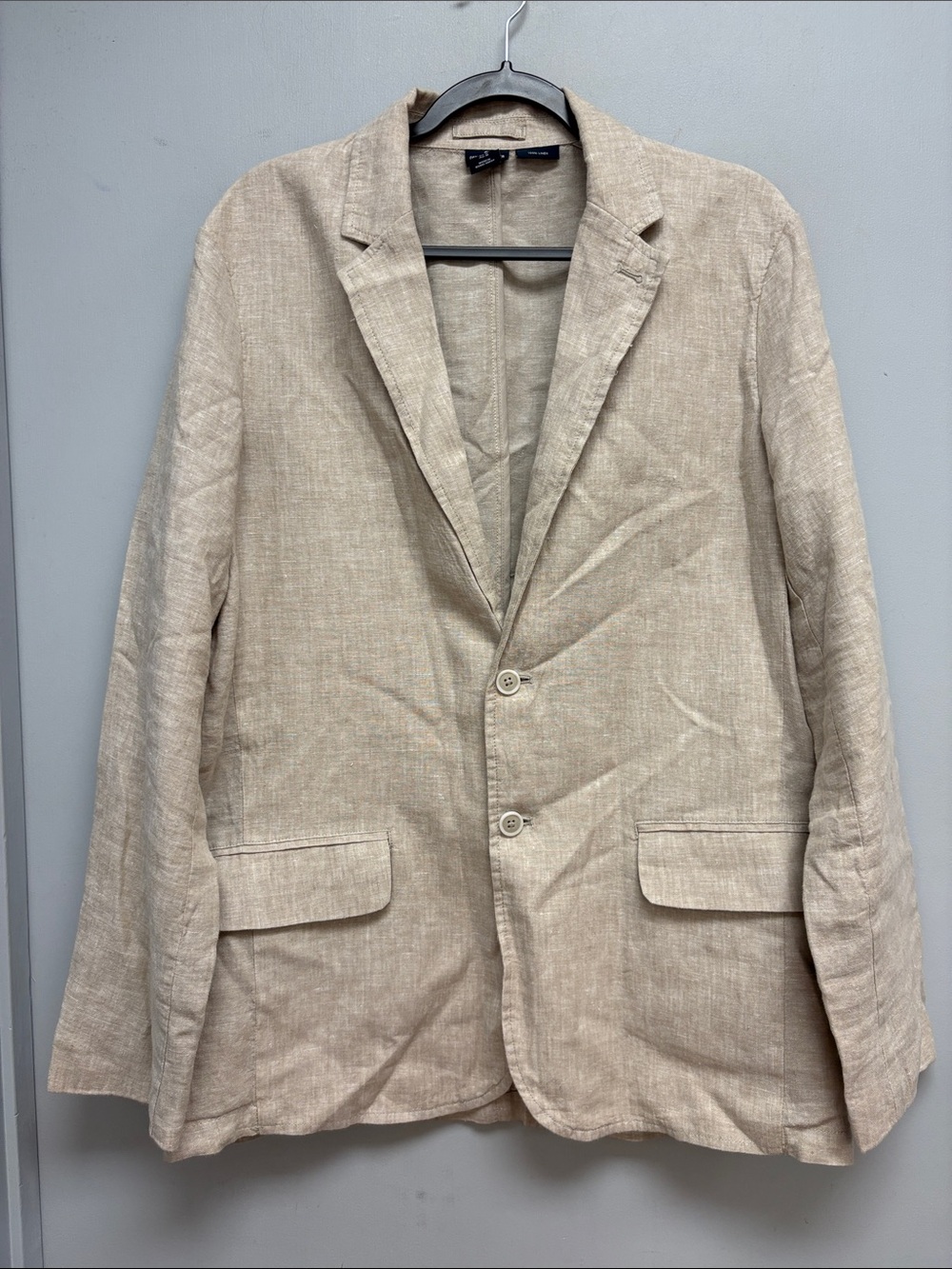 Daniel Hechter Paris 100% Linen Beige Blazer Jacket Men’s Size Medium